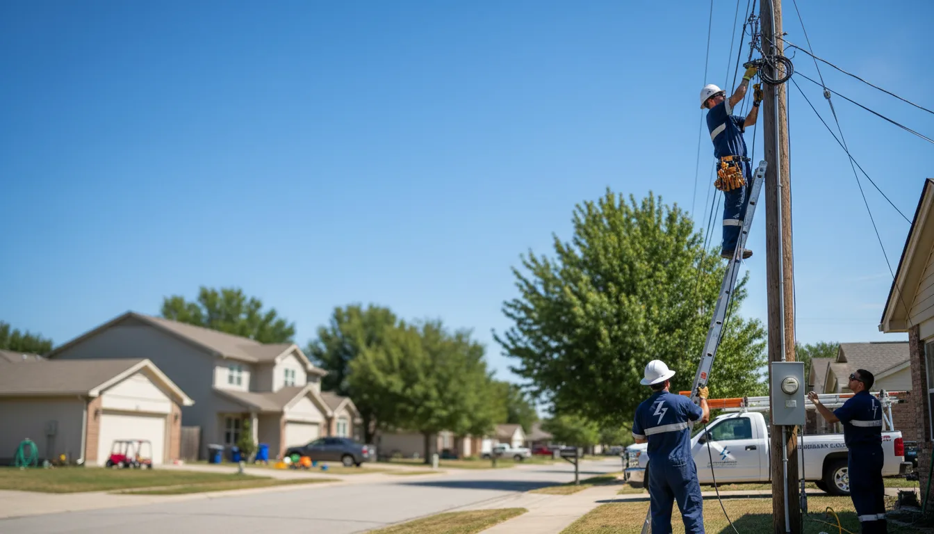 Residential electrician providing installation services in Brandon, TX